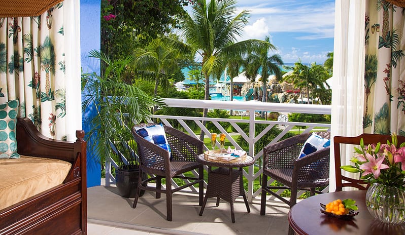 BTC Caribbean Honeymoon Grande Luxe Double View from Living Area